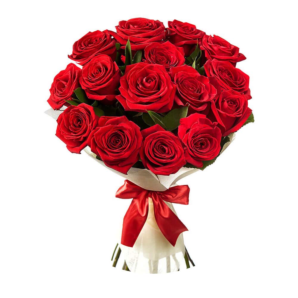 15 Red Roses Bunch