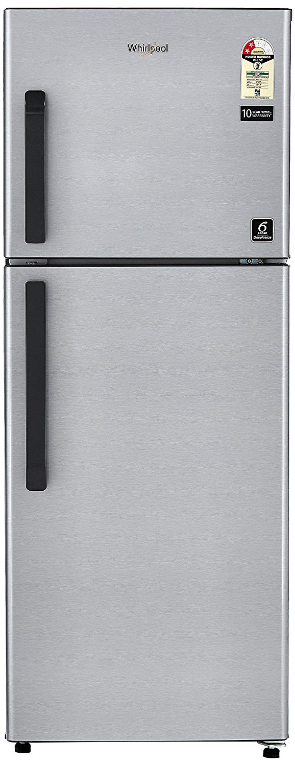 Whirlpool 245 L 2 Star Frost Free Double Door Refrigerator(Neo FR258 CLS Plus, Galaxy Steel)